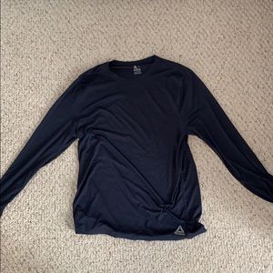 Large Reebok Navy Long Sleeve Athletic Shirt